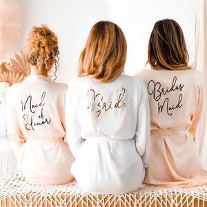 Bride & Maid of Honor Robes (3)